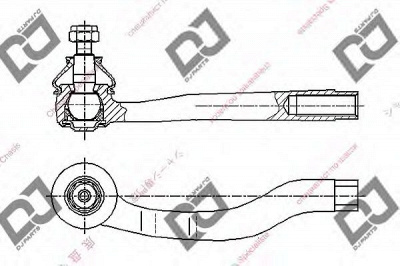 DJ PARTS de1058 -  Наконечник поперечной рулевой тяги